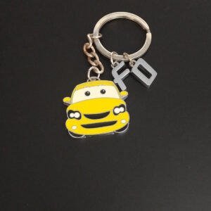 Personalized Cartoon Car Metal Keychain – Gifts and Brand Free Design