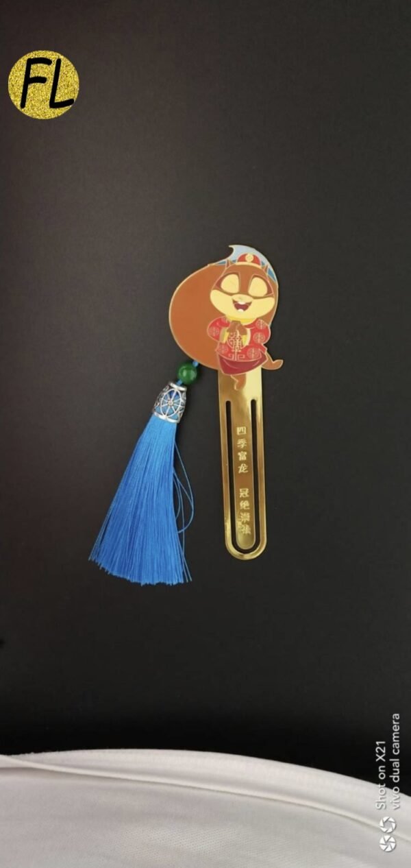 Vintage Copper Bookmark w/ Tassel -Custom Bookmark- Elegant Keepsake - 图片 6