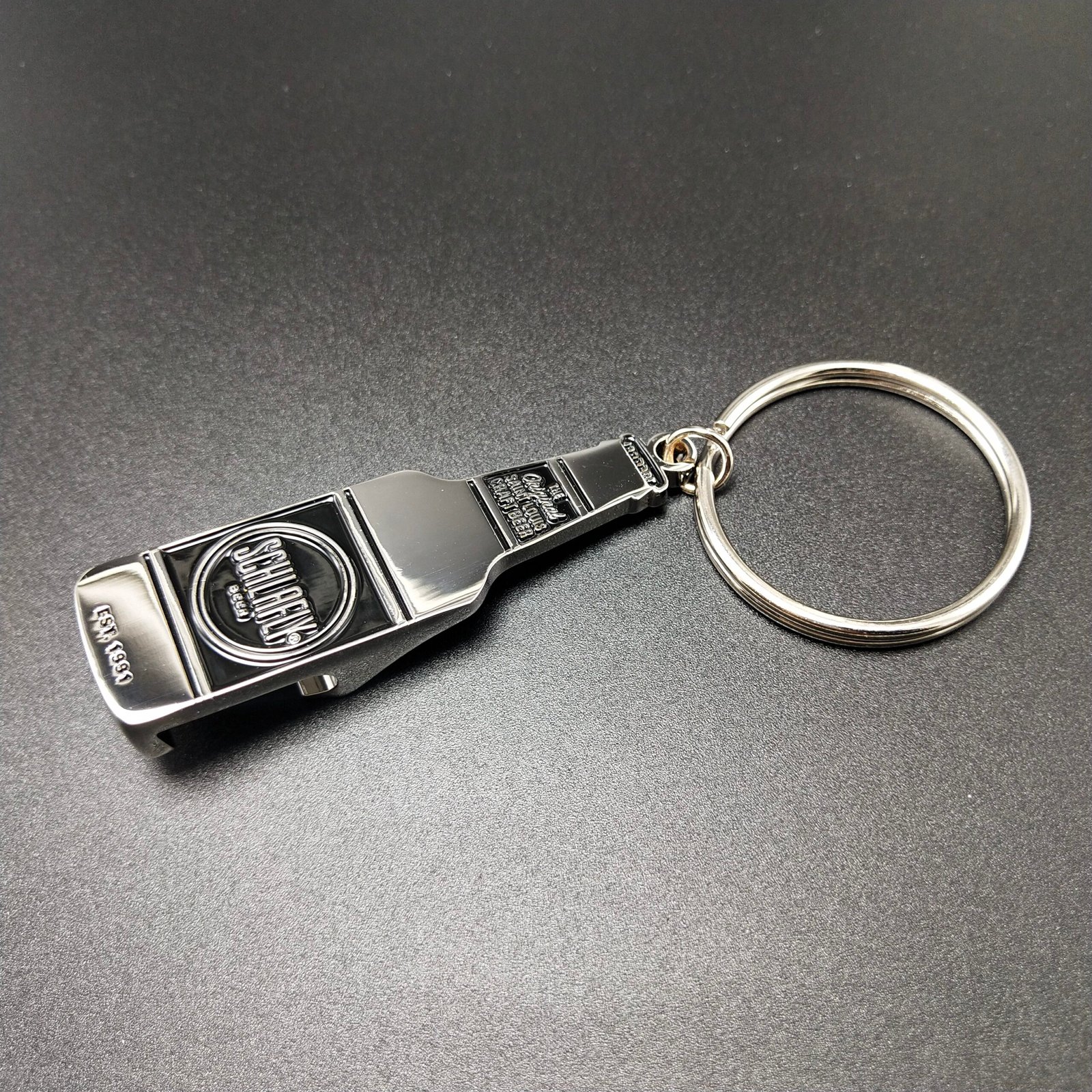 Schlafly Beer Bottle Shaped Metal Keychain with Bottle Opener – Cool Bar & Gift Accessory - 图片 3