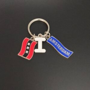 Amsterdam – Themed Unique Keychain – Perfect Souvenir for Travel Enthusiasts-Holland – Inspired Special Keychain