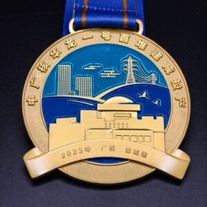 Custom Gold-Plated Commemorative Medal – Customizable Logo & Design for Corporate Events, Anniversaries | Premium Metal Souvenir
