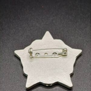 HICKY CUP Coffee 3-Star Barista Badge – Premium Enamel Certification Pin for Professional Baristas